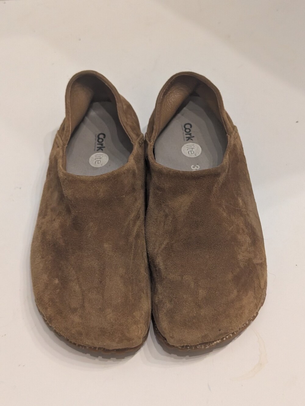 OTZ CorkLite Footbed Loafer Shoes Slip On Brown Suede Size 38/7